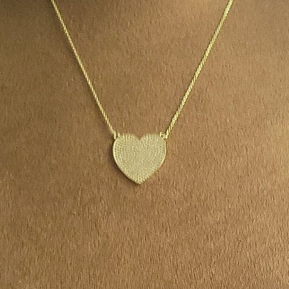 Melissa Maria XL You Have My Whole Heart Pavé Necklace Goldtone XL Coquette
SKU